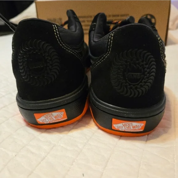 Vans Rowan 2 Skate Men Size 7 Spitfire Pro Impactwaffle Black and Orange 112025 - Picture 8 of 12